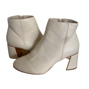 Women’s‎ XOXO Jahana Ankle Boots – Size 7M, Cream Block Heel